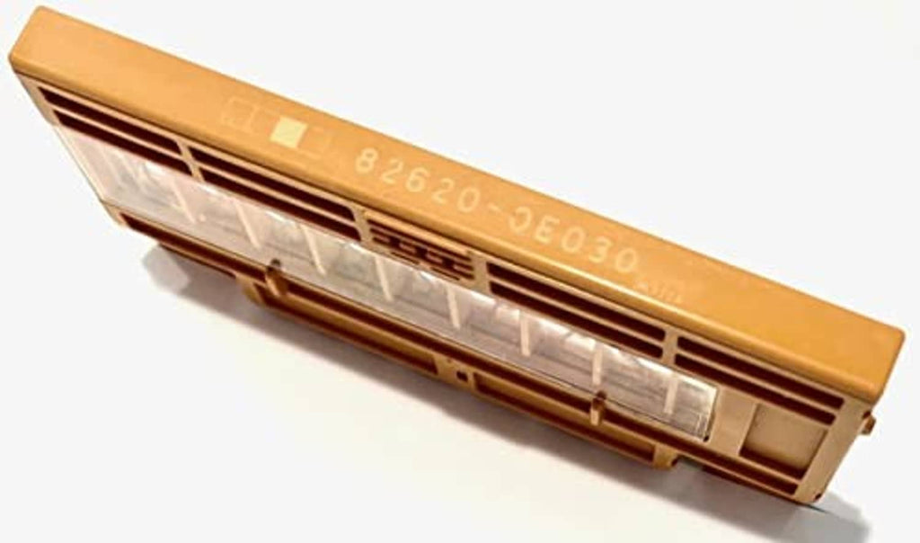 Automotive fuse link block, side view with stamped marking 82620-0E030 and terminal pins