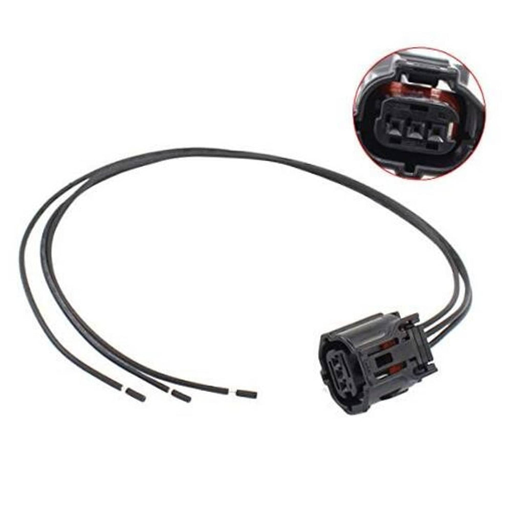 Camshaft position sensor connector pigtail harness with multi-pin plug and wire leads