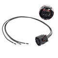 Camshaft position sensor connector pigtail harness with multi-pin plug and wire leads