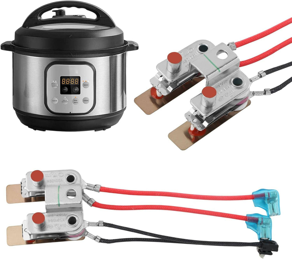Pressure sensor replacement parts with stainless sensors, red wiring, and blue connectors
