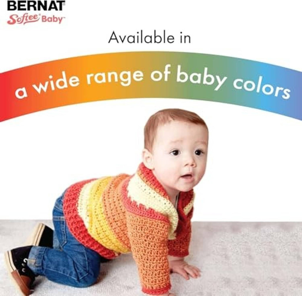 Striped baby knit sweater in red, orange, yellow, and brown
