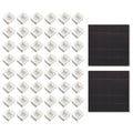 White watercolor half pans with magnetic stripe organizer, square cups array