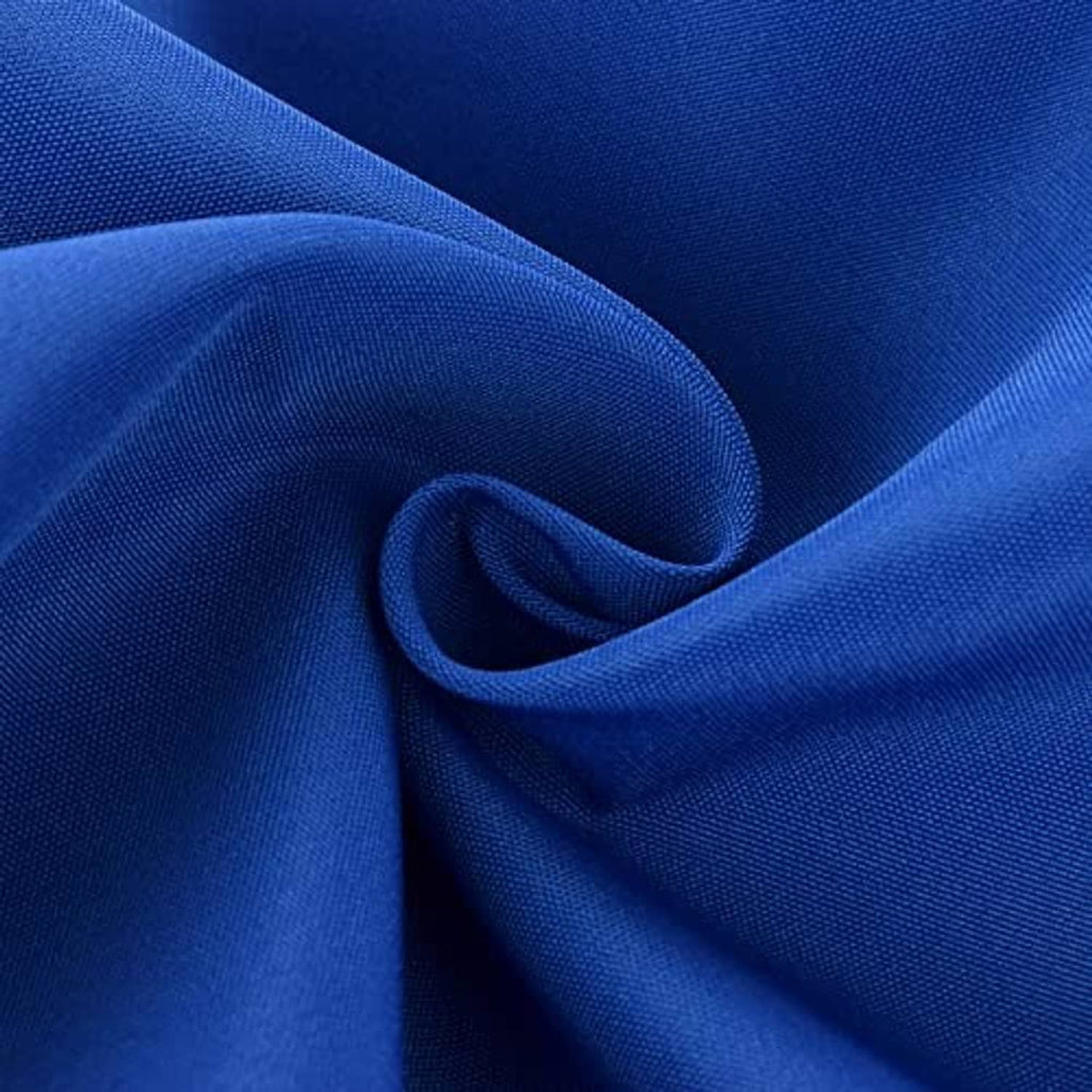 Navy blue umbrella canopy fabric close-up with water droplets and stitched texture