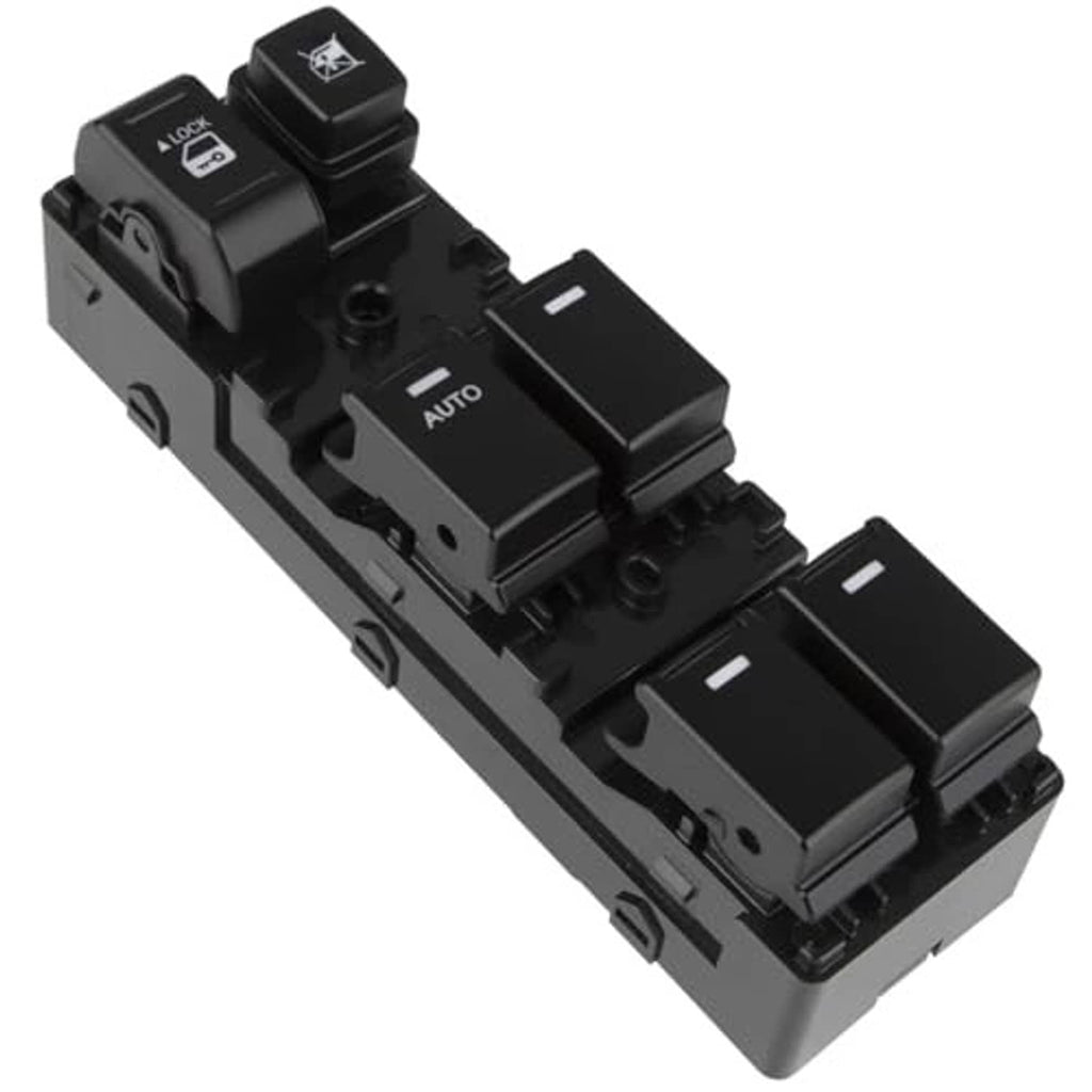Black driver-side power window switch with lock button and AUTO panel