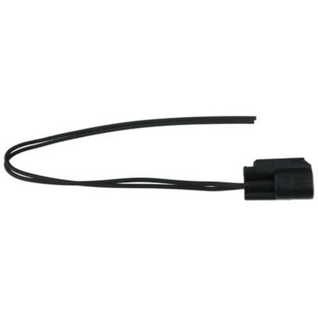 Engine sensor wire pigtail with black leads and compact black plug connector end