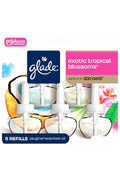 Glade plug-in scented oil refills, five white oil units in blister pack