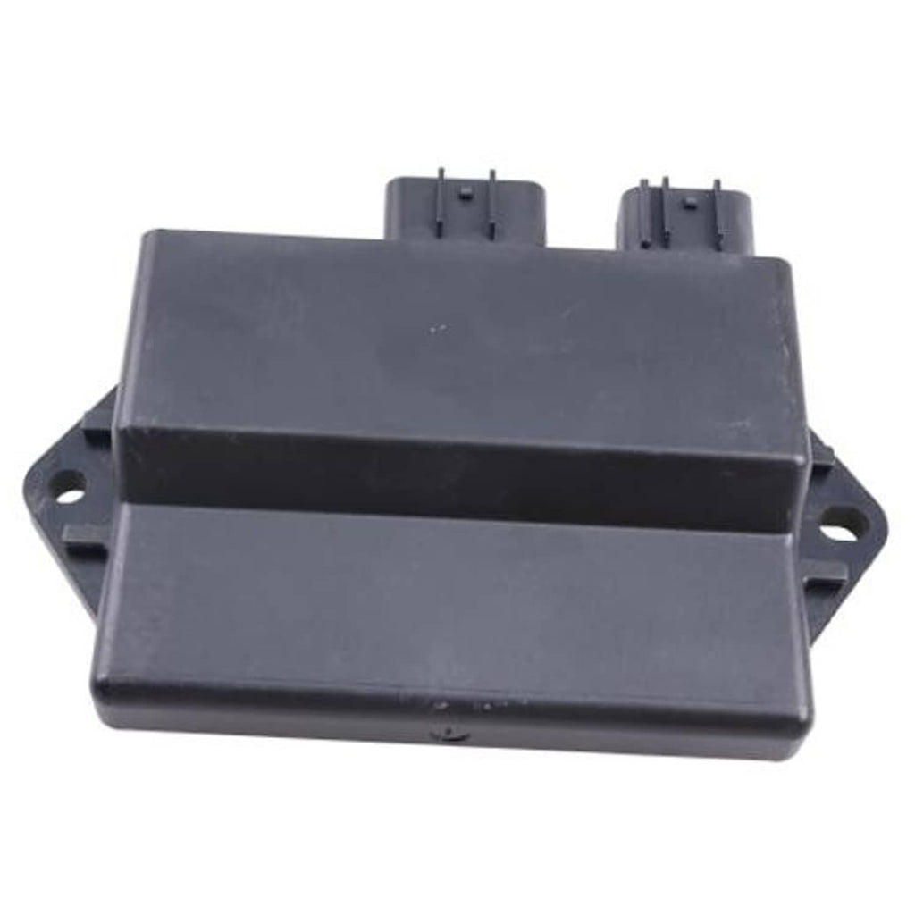 Dark gray ignition control unit box with side mounting brackets and top connector pins