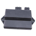 Dark gray ignition control unit box with side mounting brackets and top connector pins