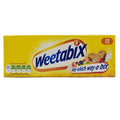 Weetabix cereal 12-pack box with Any-which-way-a-bix label