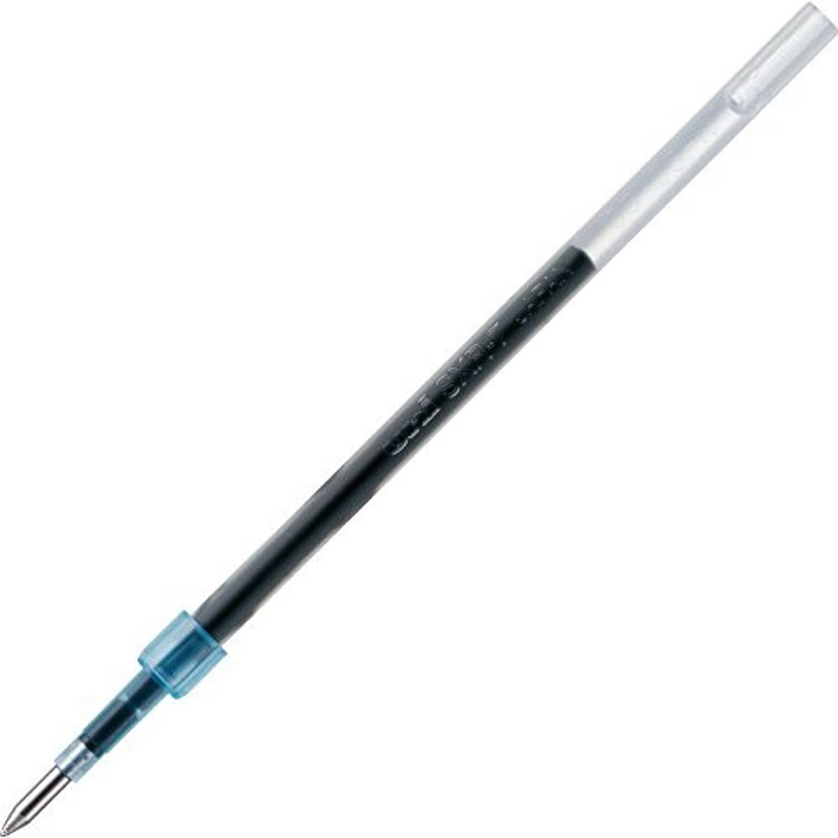 Ballpoint pen refill with 0.7 mm tip, black ink, clear front end