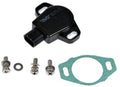Throttle position sensor with mounting screws and green gasket, black housing