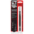 Spring-driven steel-faced door hinge pin remover and installer tool with black steel shaft