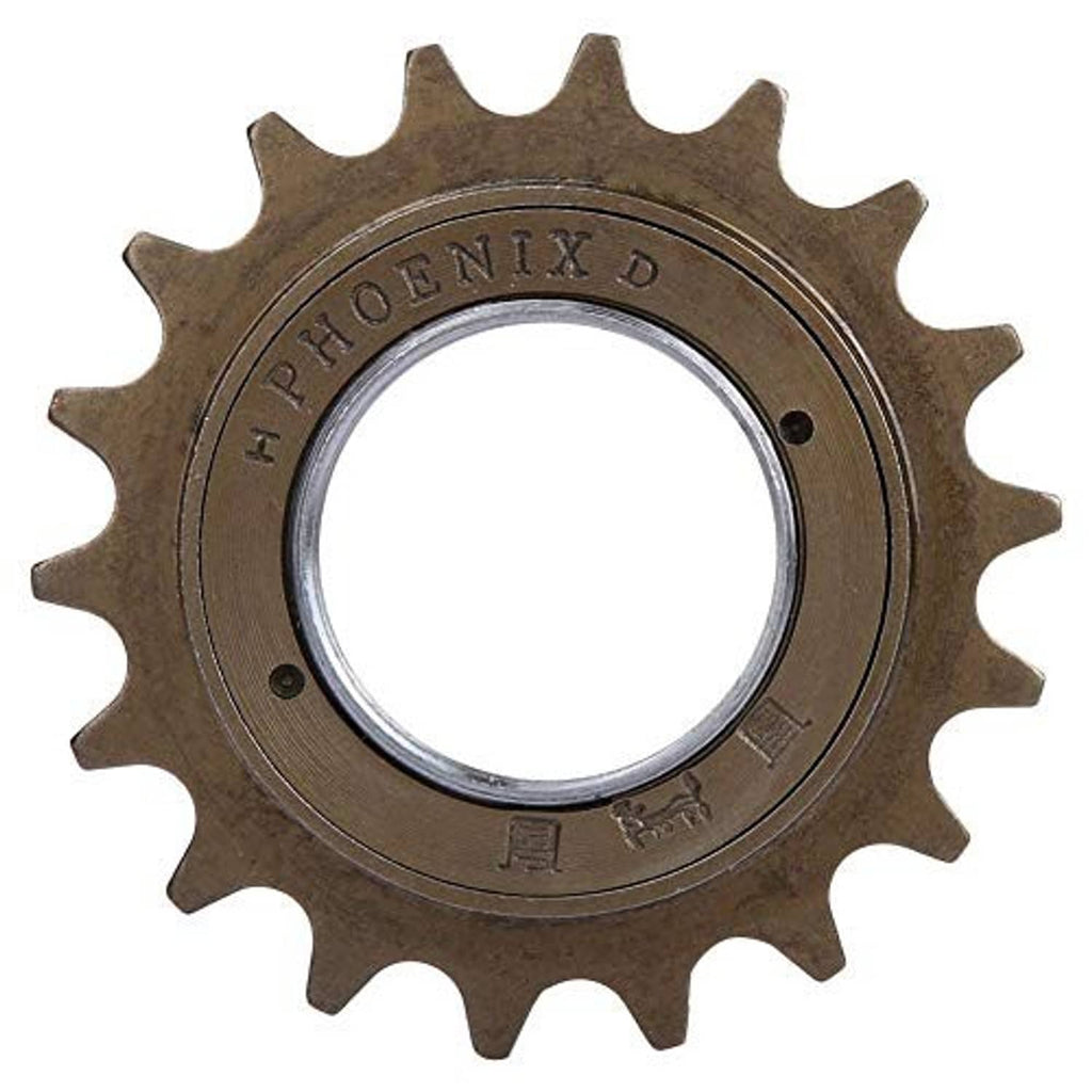18-tooth freewheel sprocket with embossed PHOENIX branding and silver inner threads