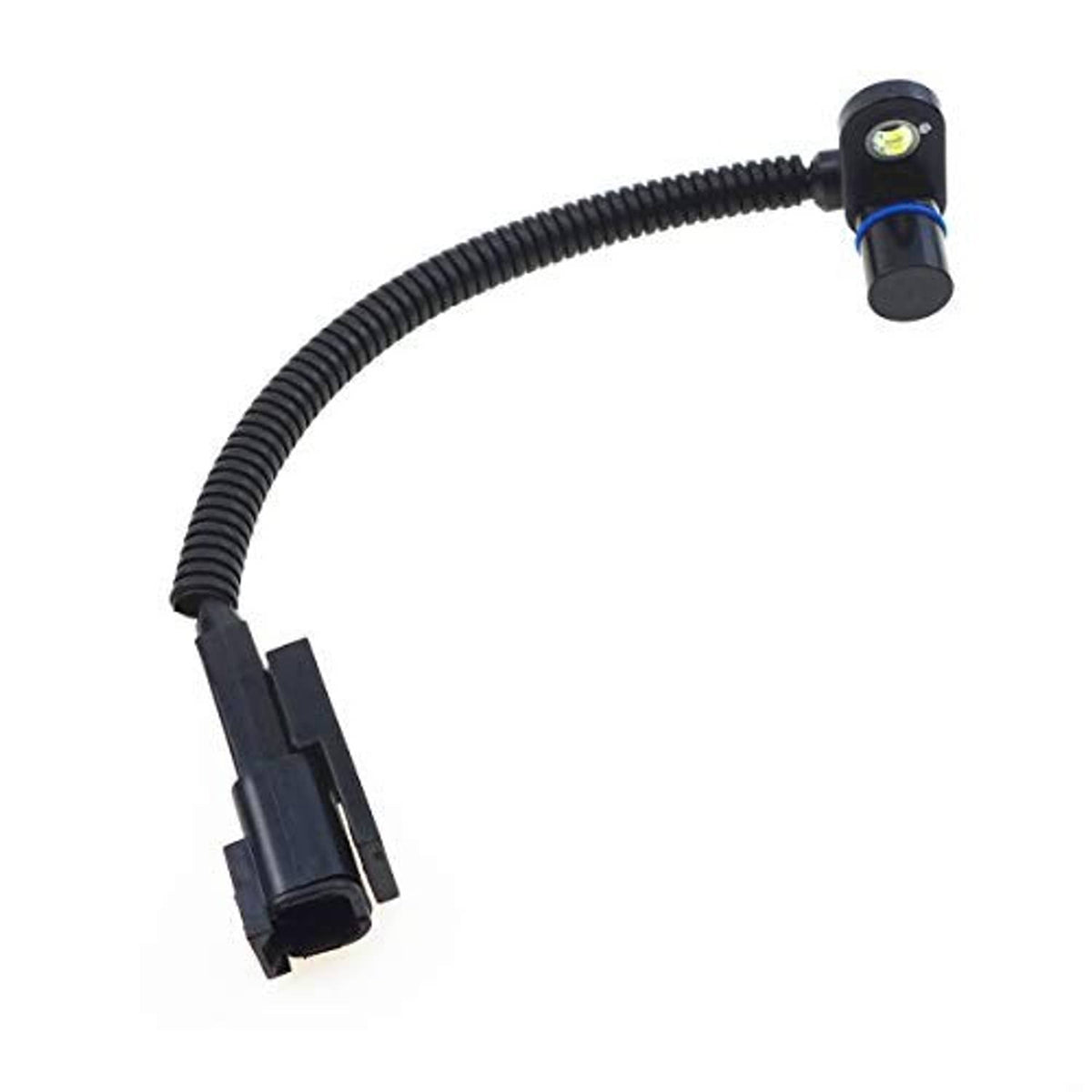 Crankshaft position sensor cable with cylindrical plug and blue-ring connector