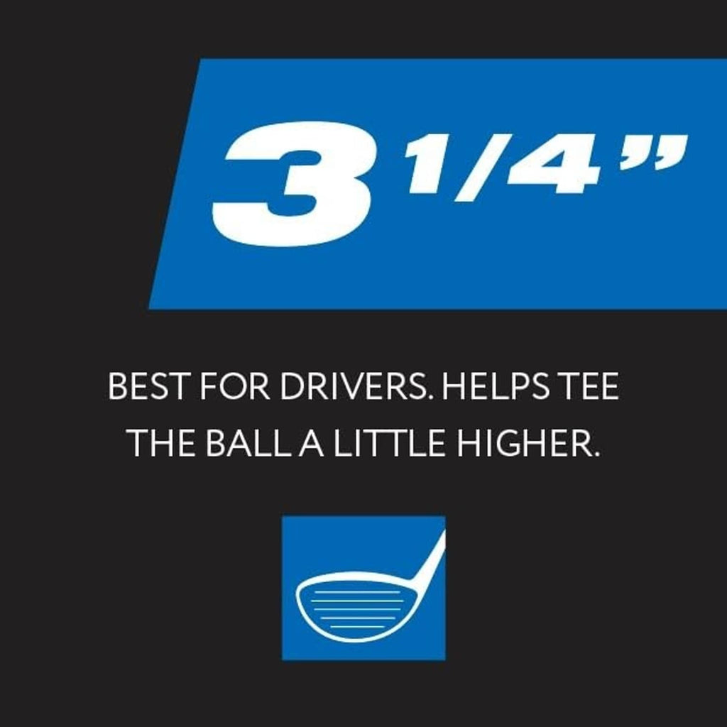 3-1/4 in wood golf tee size card for drivers