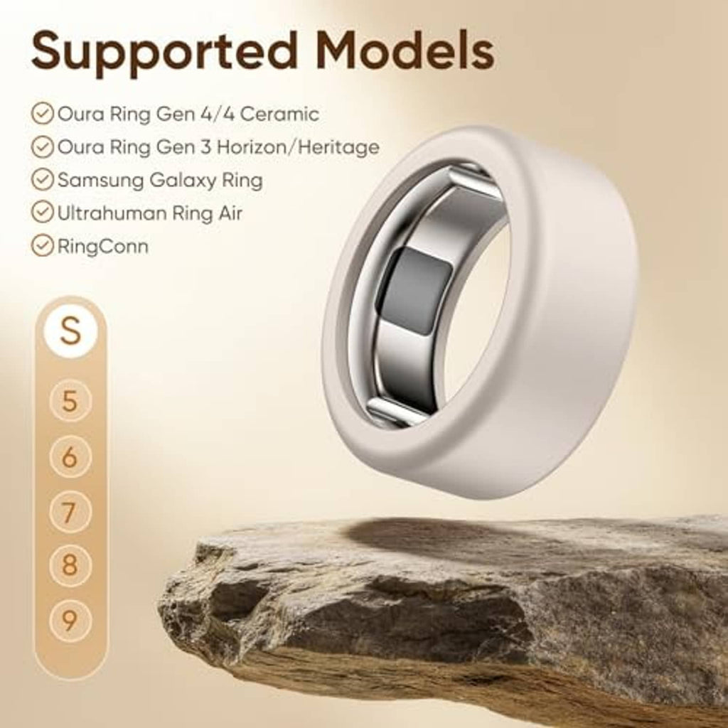 Gray silicone ring cover with metal contacts inside