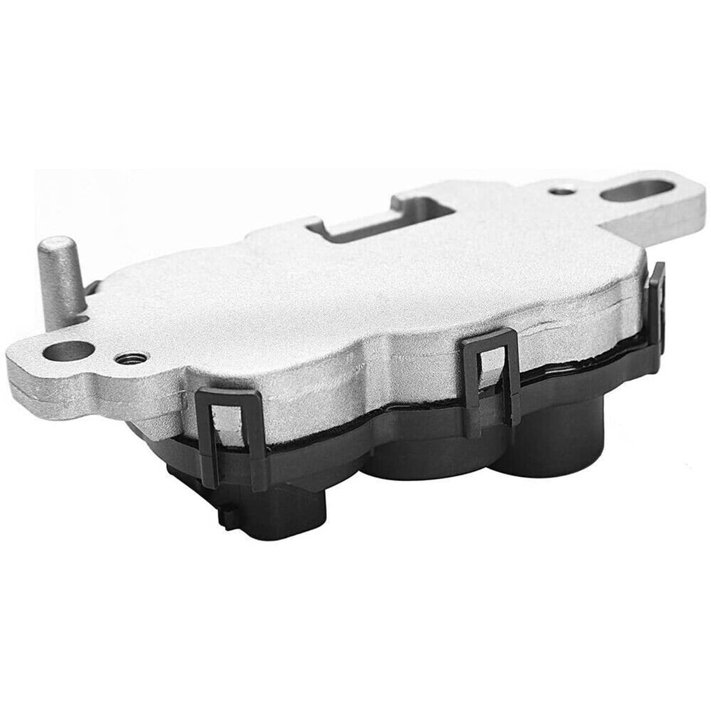 Fuel pump driver module with aluminum-style cover and black underside, silver and black.