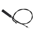 Black hood release cable with plastic handle and two metal connectors