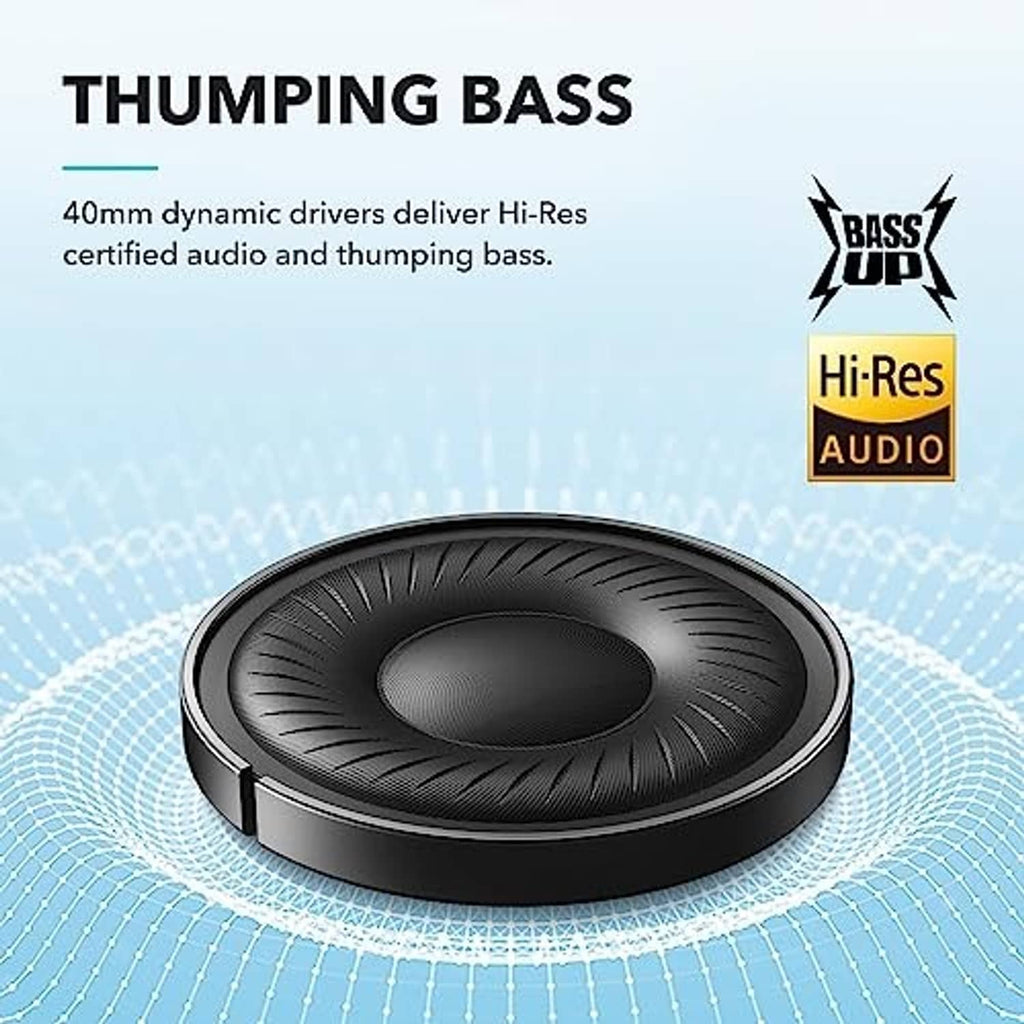 Black headphone ear speaker driver with textured diaphragm for deep bass