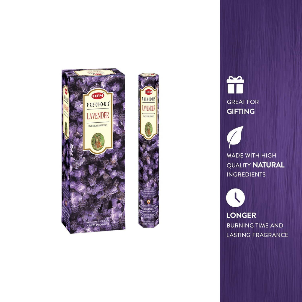 Lavender incense sticks pack with matching slim pack for gifting