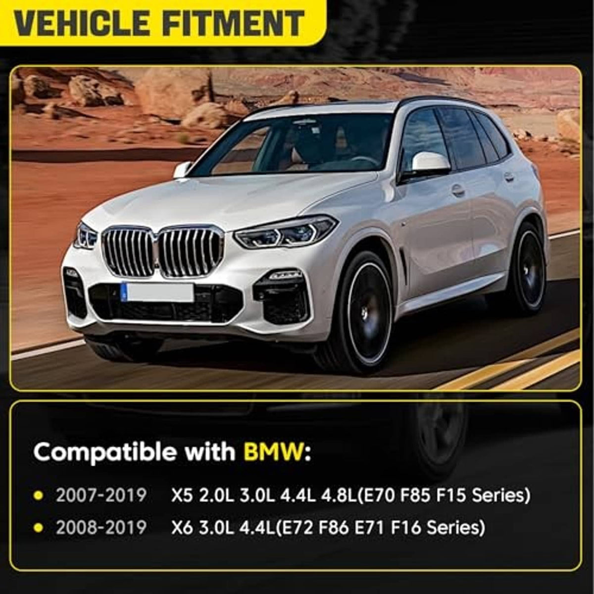 White SUV front view shown for engine coolant reservoir fitment compatibility