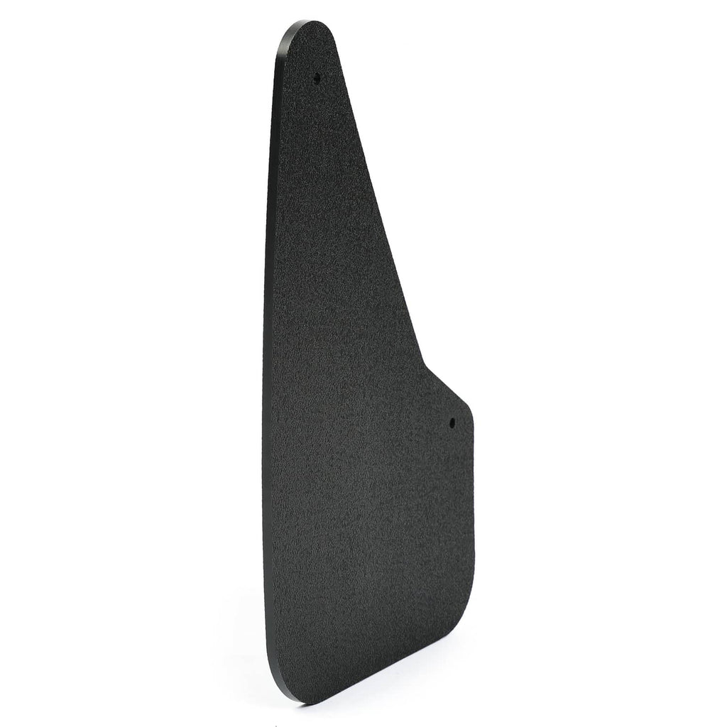 Dark textured rudder blade, side view, with mounting hole