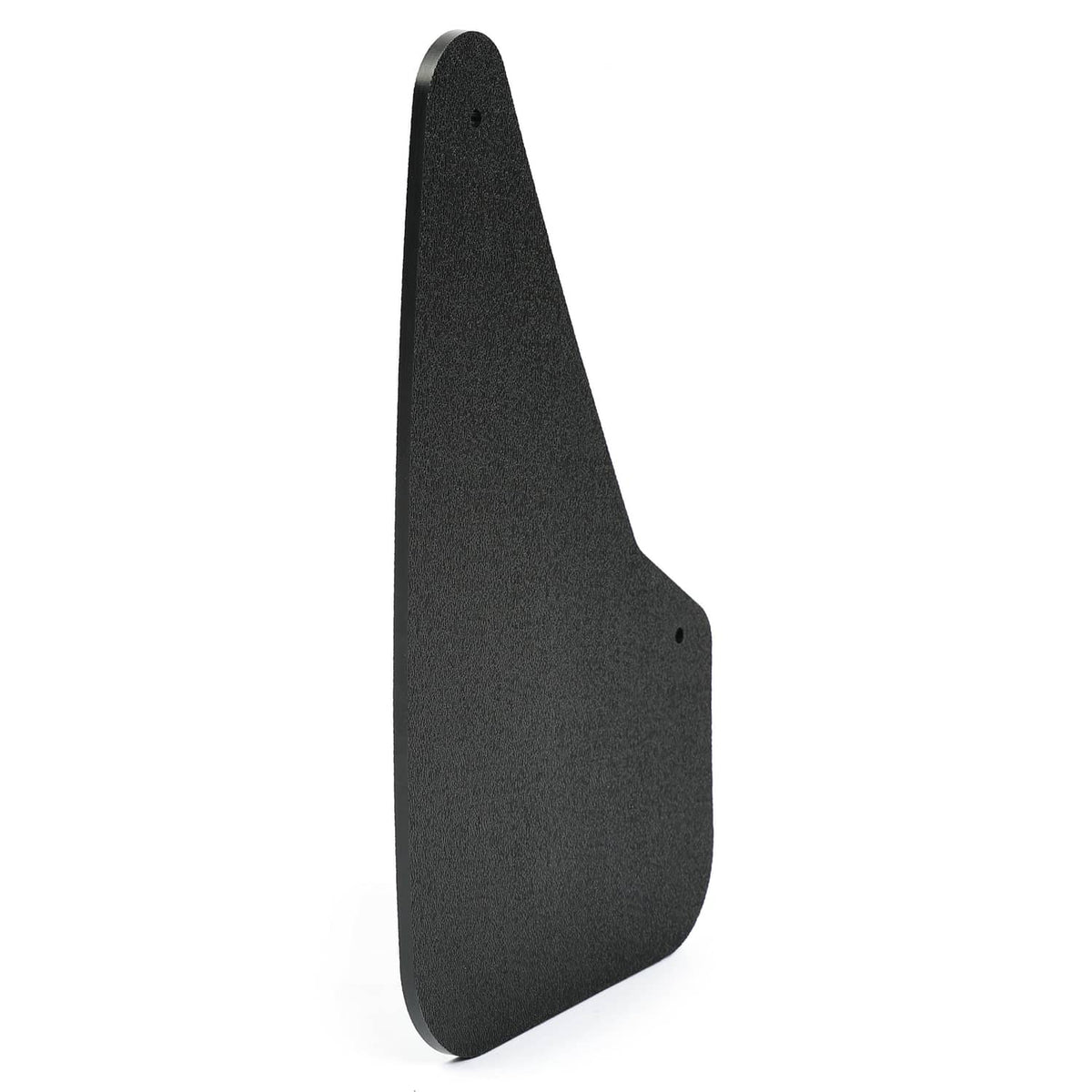 Dark textured rudder blade, side view, with mounting hole