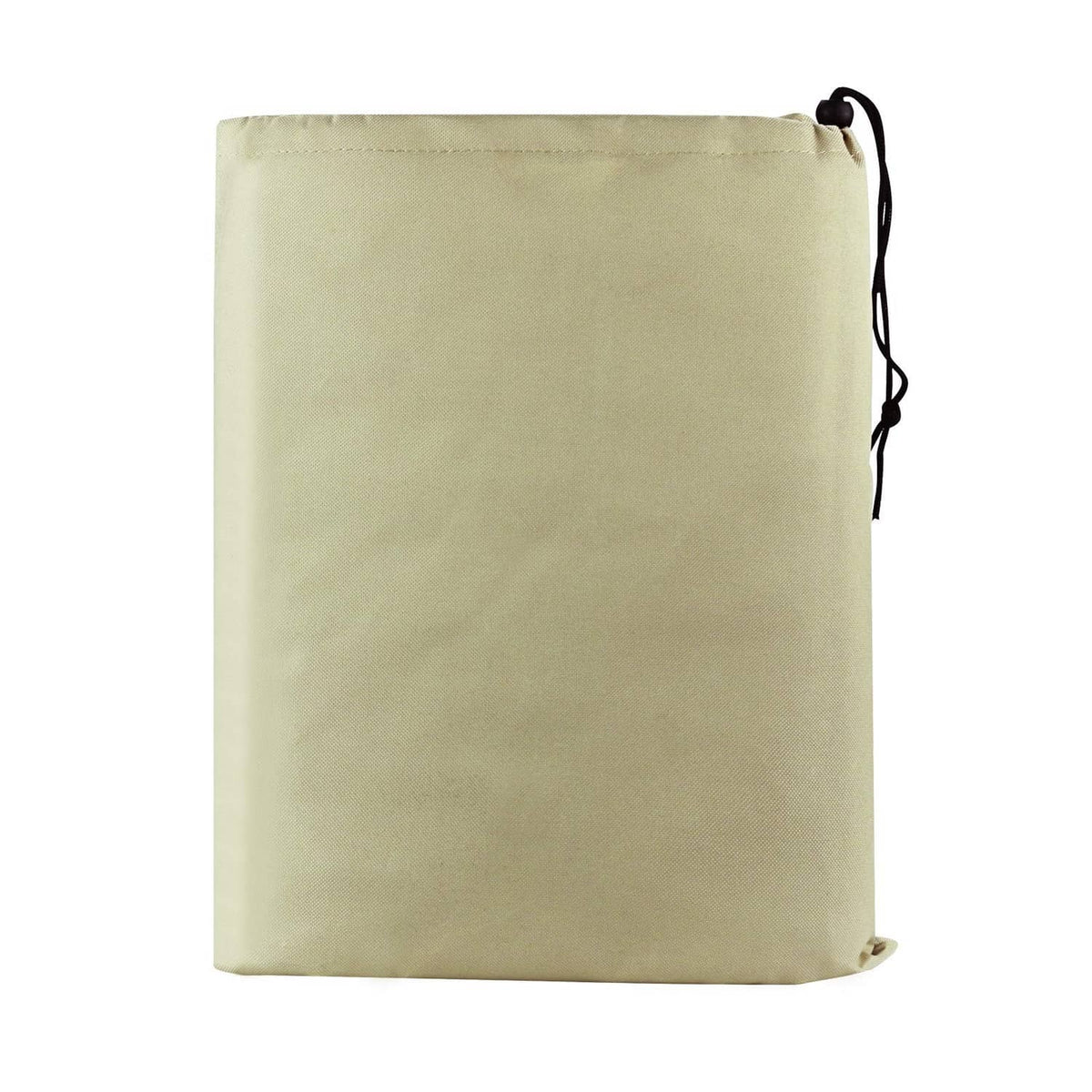 Beige drawstring storage bag for patio furniture cover