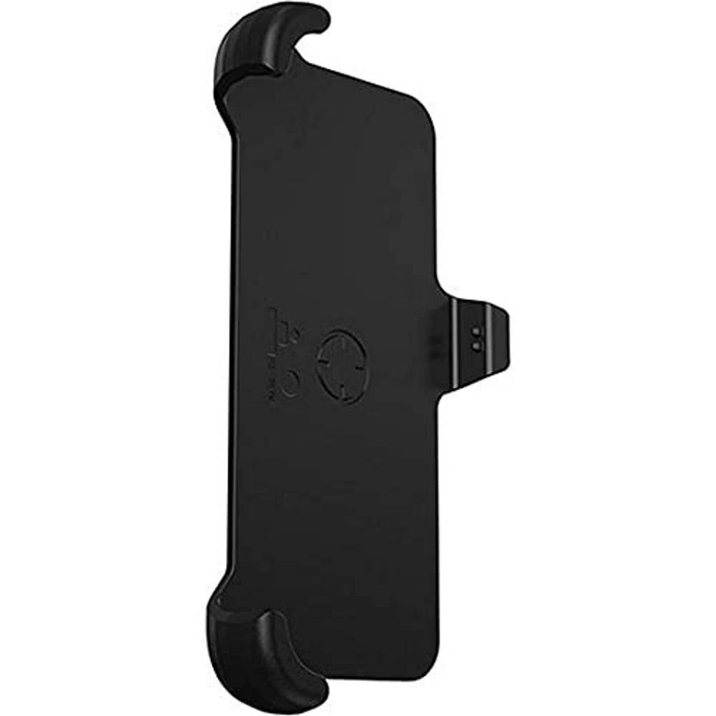 Black phone holster replacement back view with belt clip and grip kickstand