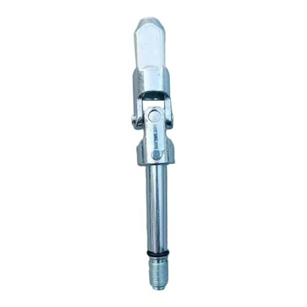 Universal joint jack tool with chrome-like body, clamp yoke, and threaded bolt end