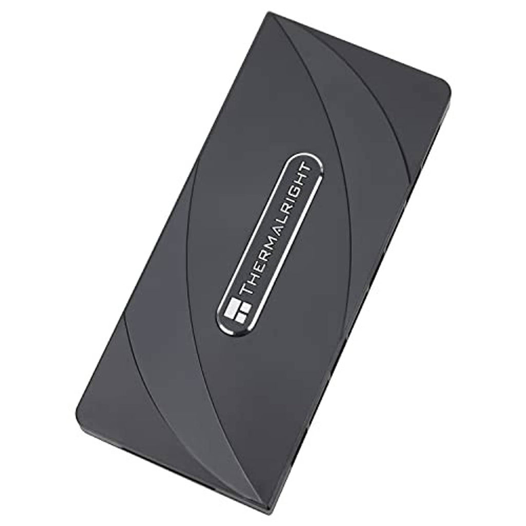 Dark gray ARGB fan hub controller with Thermalright logo on angled front panel