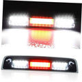 LED third brake light with chrome housing and smoked lens, centered red light strip