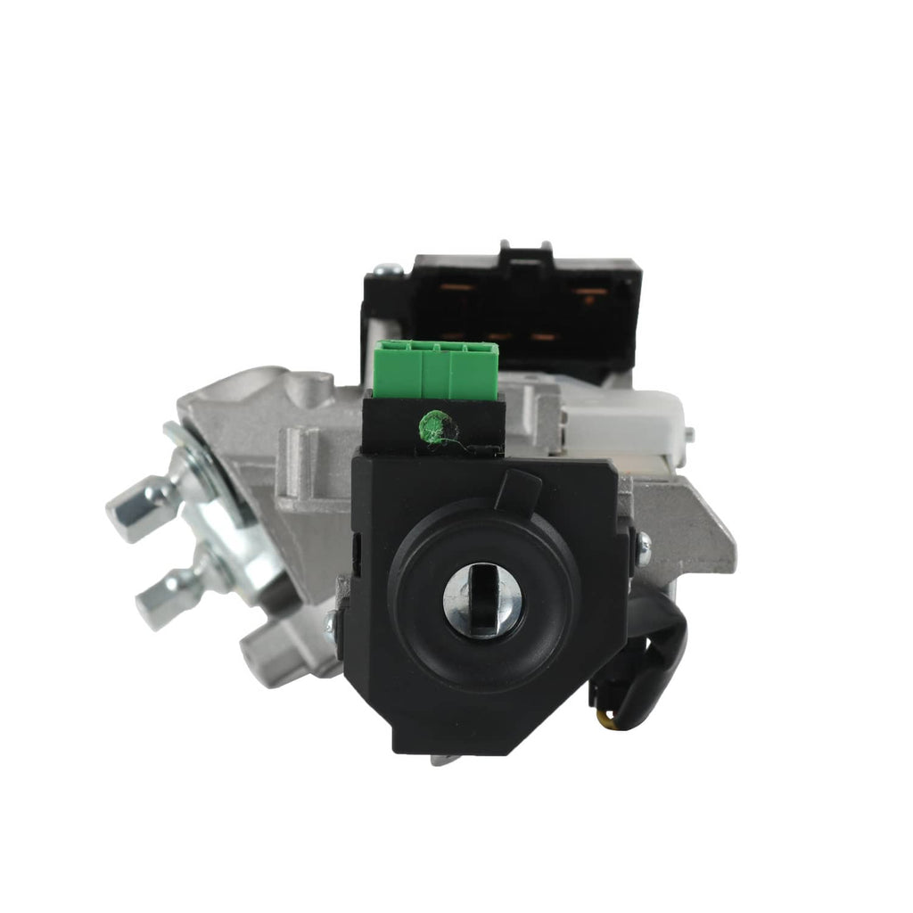 Ignition switch lock cylinder, black circular key insert with green connector