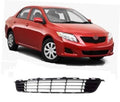Front bumper grille, black with chrome horizontal slats for 2009–2010 sedan