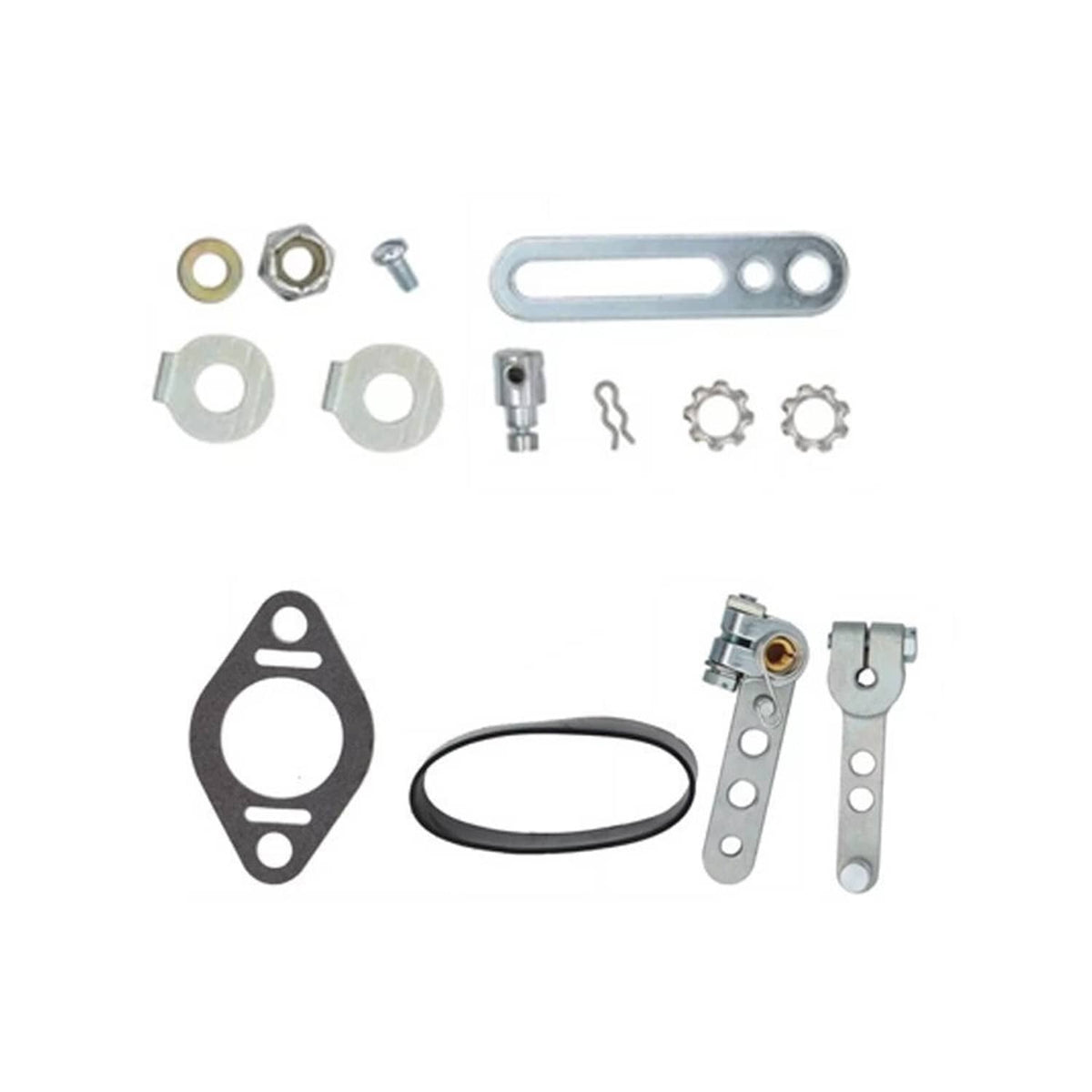 Carburetor kit parts: gaskets, O-rings, seal, and mounting brackets