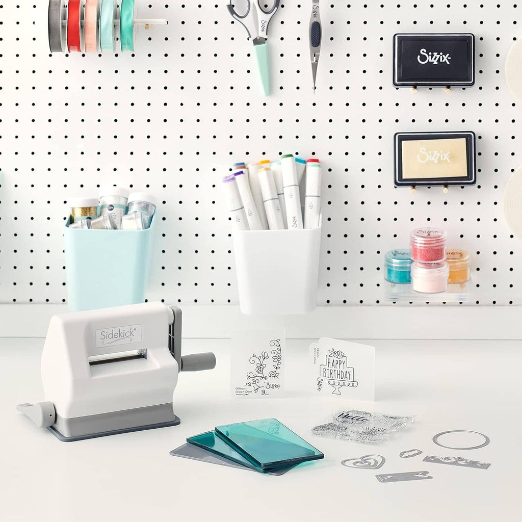 Sidekick die cutting and embossing starter kit with machine and cardstock dies