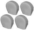 4-pack tire covers with gray protective vinyl covers for vehicle wheels