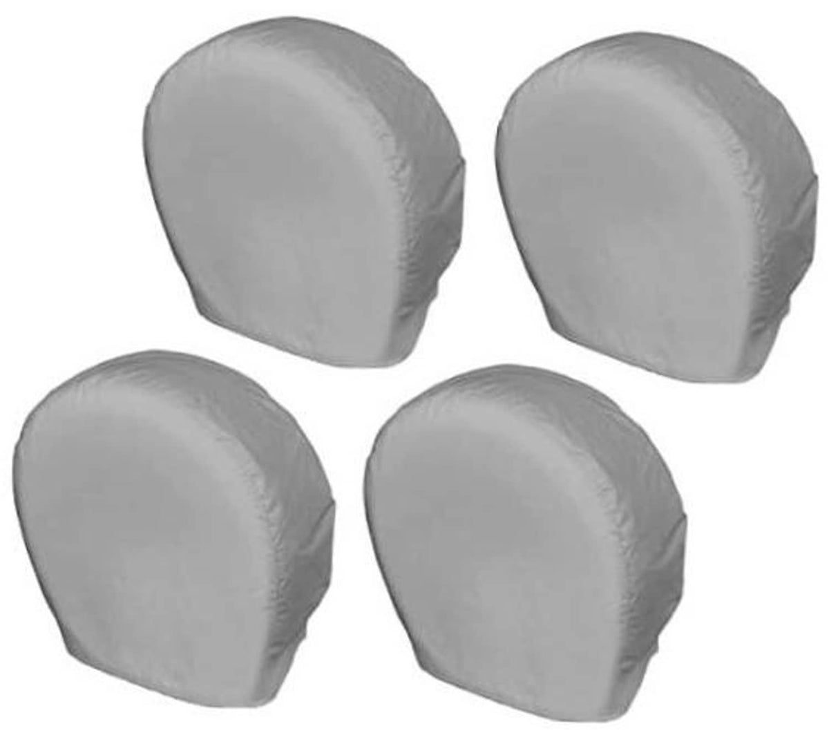 4-pack tire covers with gray protective vinyl covers for vehicle wheels