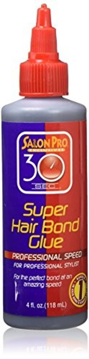 Salon Pro 30 Second bonding glue bottle, purple with red flip-top cap