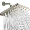 SparkPod brushed nickel square rain shower head with spray nozzles