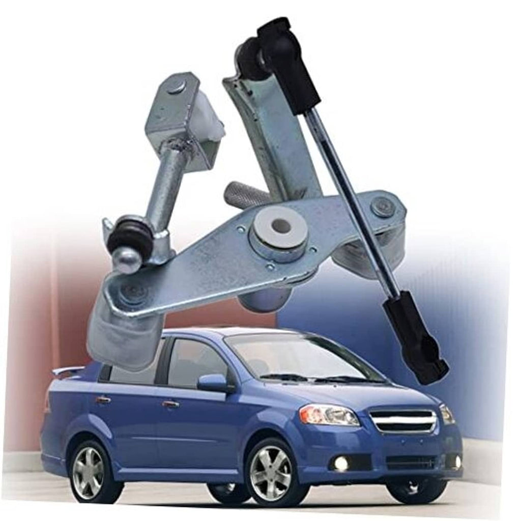 Manual shifter linkage equalizer assembly with metal bracket and black rod