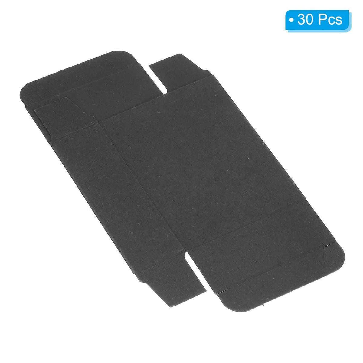 Black foldable paper soap box with divider insert, 30-pack set