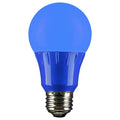Blue A19 LED light bulb with medium screw base (E26)