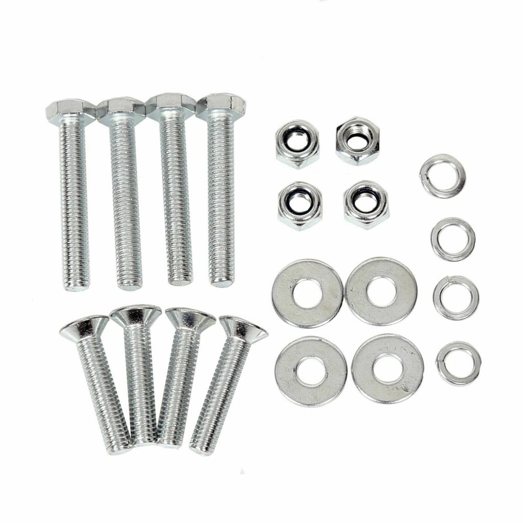 Chrome mounting screws and washers kit for golf cart rear arm rest cup holder