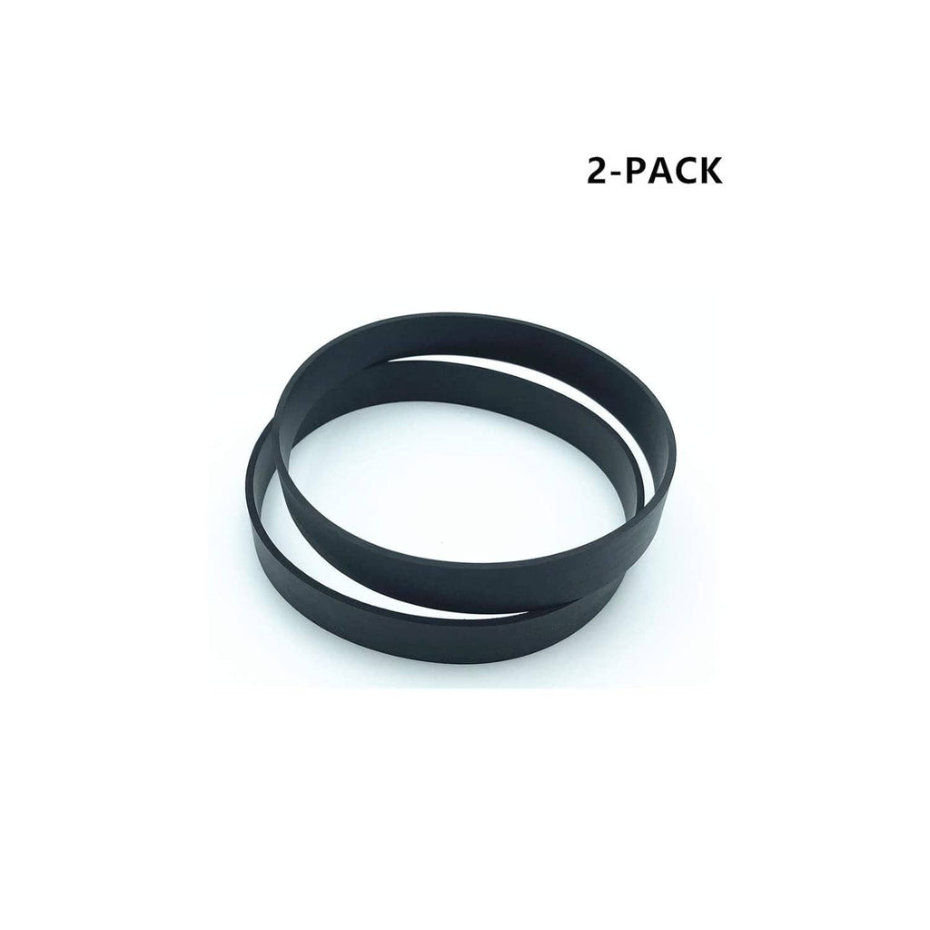 2-pack black flat replacement vacuum belts