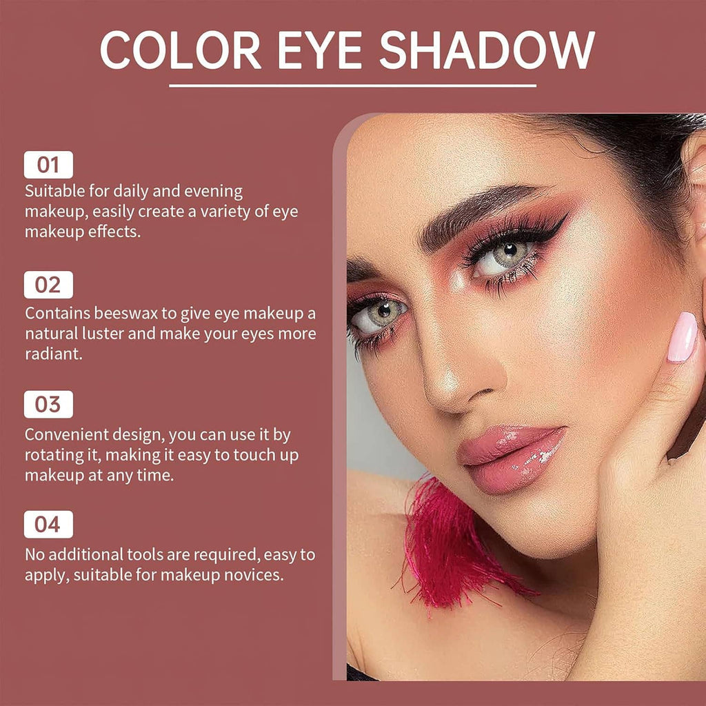 Glitter two-tone eyeshadow shimmer on eyelid