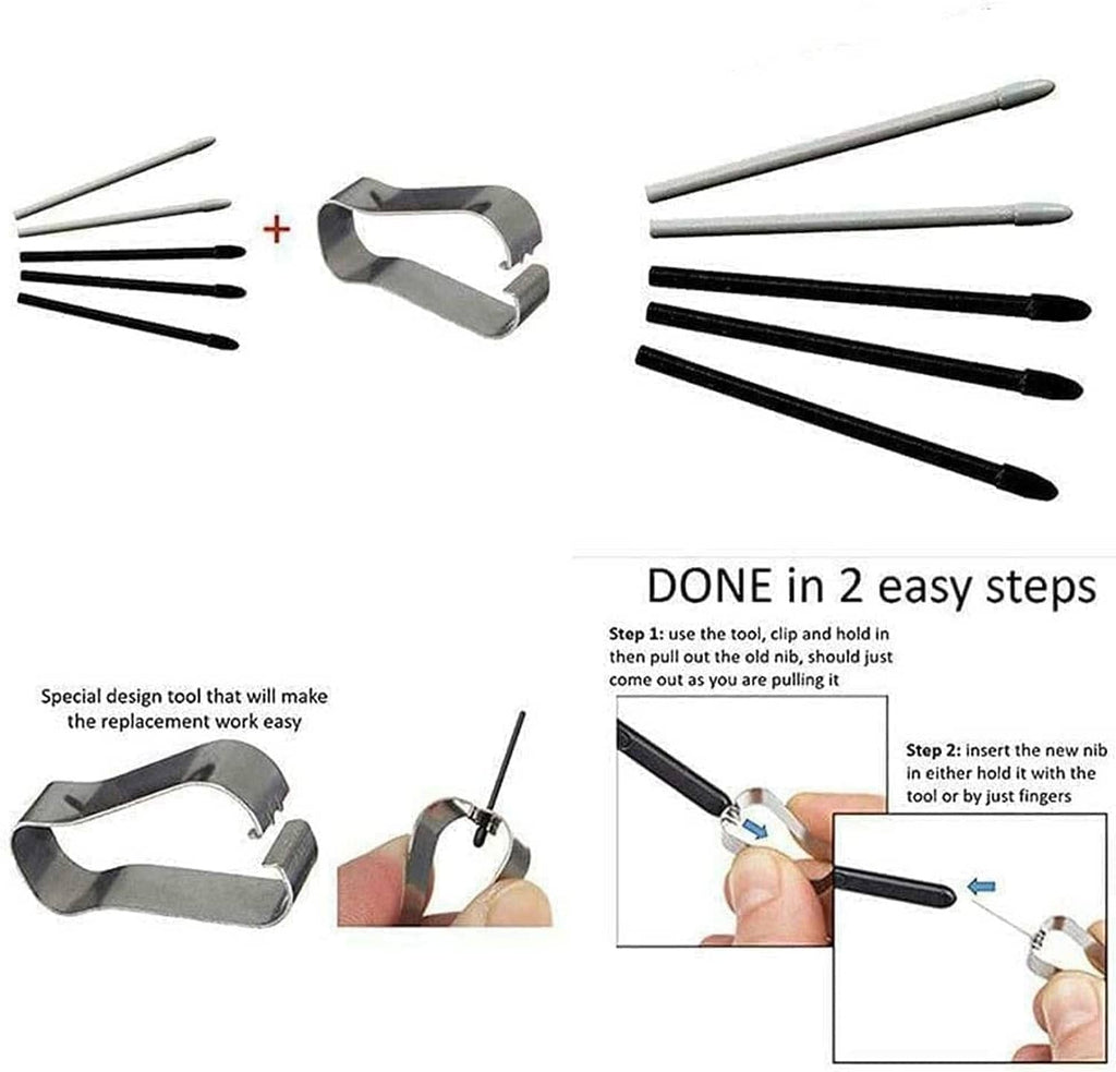 Bluetooth S Pen replacement kit with extra nibs and nib-removal tool
