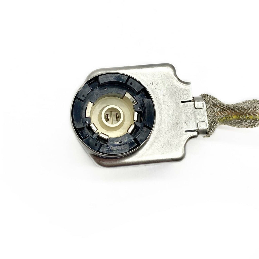 HID xenon ballast igniter module with metal housing and circular socket opening