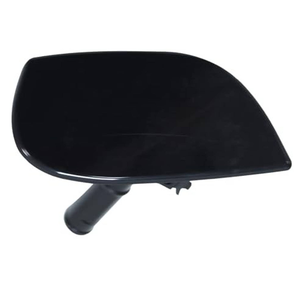 Single black headlight washer spray nozzle cap with short spray stem
