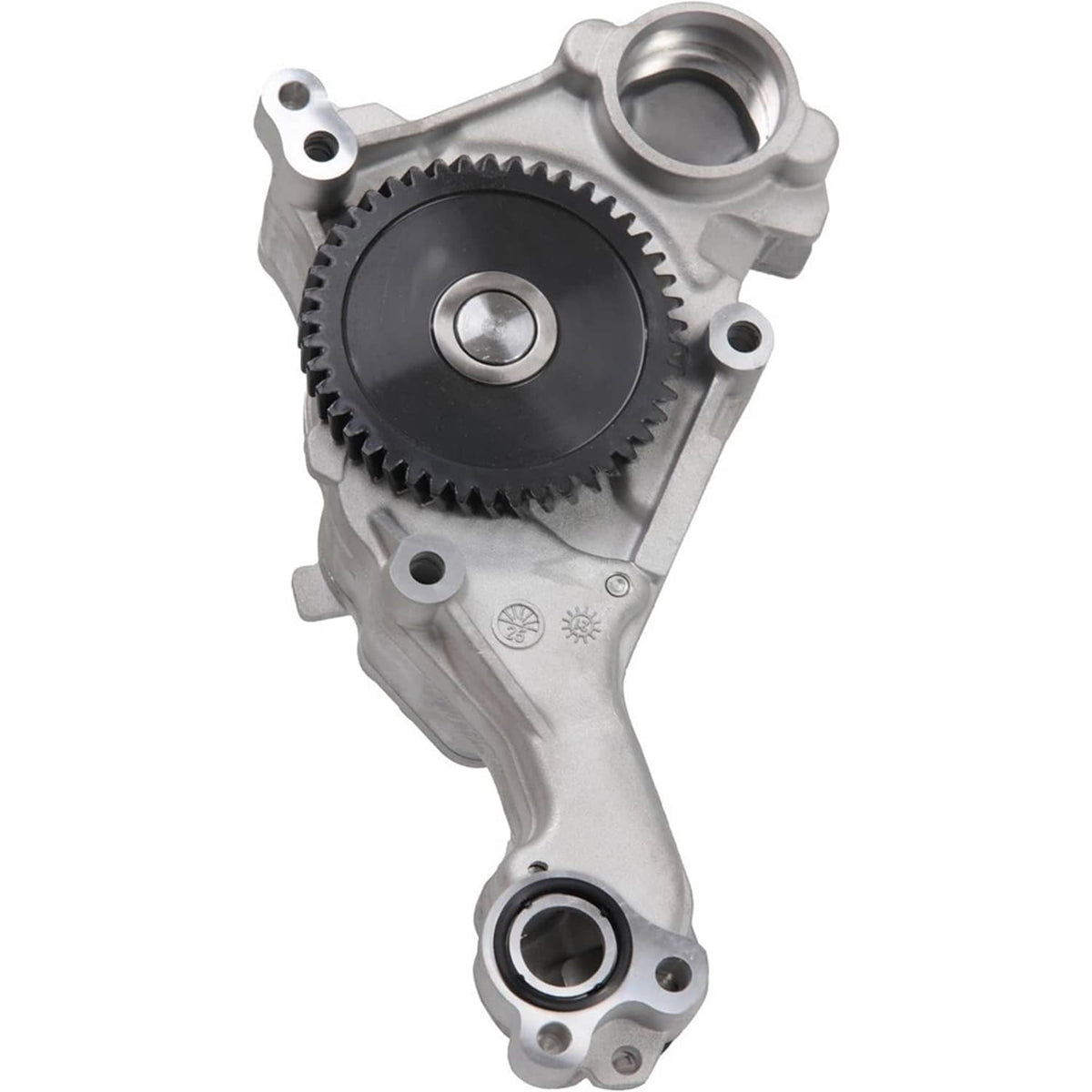 Oil pump assembly with black gear wheel and front bearing housing